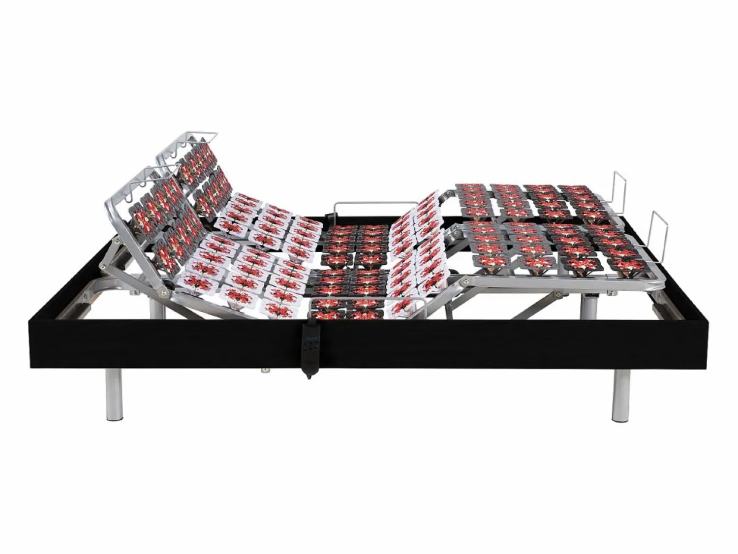 Clearance Ysmée Somier articulado eléctrico 2x48 terminales - 2 x 70 x 190 cm - beige - PITUS de YSMÉE Negro