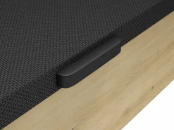 Sale Somier canapé 140 x 200 cm - Natural claro y negro - NAMOSI de YSMÉE Somier Con Canapé