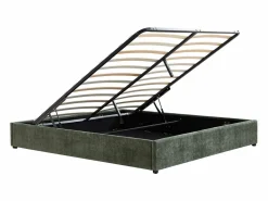 Clearance Somier con arcón 140 x 190 cm en tela texturizada - FIRMEO de YSMÉE Somier Con Canapé|Somier - 140X190Cm