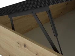 Sale Somier con cajón 120 x 200 cm - Natural claro y negro - NAMOSI de YSMÉE Somier Con Canapé