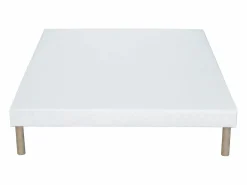 Outlet Ysmée Somier tapizado 140 x 190 cm 9 láminas pasivas - - ASTHENIS de YSMÉE Blanco