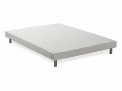 Outlet Somier tapizado con láminas 160 x 200 de madera maciza blanca - FINLANDEK Rakenne Blanco