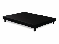 Outlet Somier tapizado de láminas 160 x 200 en madera maciza negra - FINLANDEK Rakenne Negro