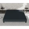 Douce Lune Somier tapizado 90x190 - Madera de pino reforzada - Haya maciza - Antracita - Estructura sólida de calidad - Cómodo ®