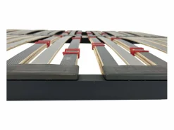 Discount Somier 150x190 cm multiláminas con reguladores lumbares, 5 patas Negro
