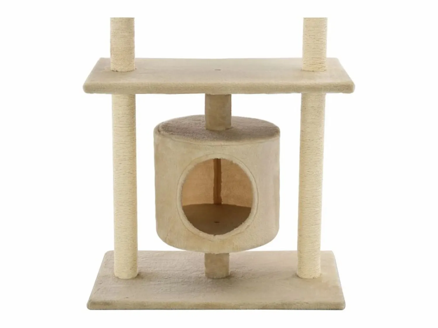 Best Garden Furniture Sophie-Manon Rascador para gatos con postes rascadores de sisal 95 cm Beige