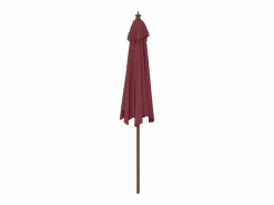 Outlet Garden Furniture Sophie-Sandrine Sombrilla de jardín con poste de madera rojo burdeos 299x240 cm