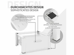 ML-DESIGN Soporte de elevación para lavadora o secadora con cajón 54 x 63 x 31 cm