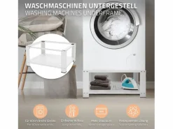 Outlet ML-DESIGN Soporte de elevación Universal para lavadora o secadora 54 x 63 x 32 cm Blanco