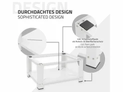 Outlet ML-DESIGN Soporte de elevación Universal para lavadora o secadora 54 x 63 x 32 cm Blanco