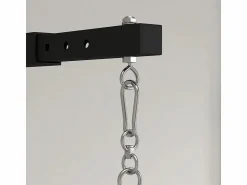 Clearance Soporte de pared ajustable para saco de boxeo, diseño ajustable, acero, (65 x 12 x 20 cm) Negro