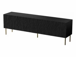 Discount MSO Soporte de TV de diseño Mokt mate de 190 cm Negro