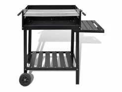 Discount Soporte para barbacoa de carbón con 2 ruedas Barbacoa