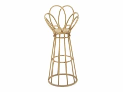 Soporte para macetas de metal y ratán estilo boho chic Panama Tower