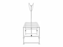 Hot Soporte para Podado de Cabras SucceBuy, Altura 53,3 - 83,8 cm, 119,3 x 58,4 cm, Mesa Blanca Higiene Y Cuidado De Mascotas