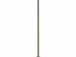 New ML-DESIGN Soporte poste para buzón correos acero inoxidable plata moderno 120x42,5 cm Gris