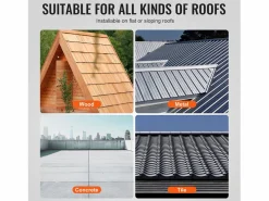 Discount Soportes de Montaje de Paneles Solares SucceBuy, con Rails y Pinzas para Techos, para Techo de Madera, Techo de Metal, Techo de Hormigón Energía Solar