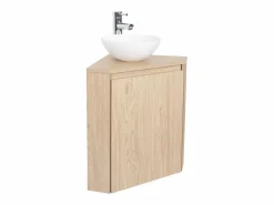 Outlet SORRENTO lavabo esquinero + pila Marru00f3n
