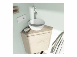 Outlet SORRENTO lavabo esquinero + pila Marru00f3n