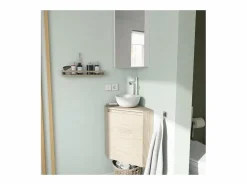 Outlet SORRENTO lavabo esquinero + pila Marru00f3n