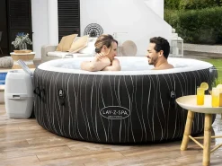 New Spa Hinchable Lay-Z-Spa Holywood 196x66 cm para 6 Personas con Airjet, Luz LED, Cobertor, Almohadas y Mando a Distancia Spa Hinchable