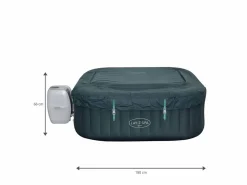 Bestway Spa Hinchable Lay-Z-Spa Ibiza 180x180x66 cm para 4-6 Personas con Airjet y Cobertor