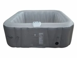 Discount Spa hinchable cuadrado de 4 plazas - Sunspa - Diadema LED incluida - Dimensiones : 155 x 155 cm Negro