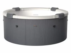 Mspa Spa semi-rígido redondo para 6 personas gris con LED - D182 x Alt. 70 cm - LAPEKA