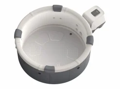 Mspa Spa semi-rígido redondo para 6 personas gris con LED - D182 x Alt. 70 cm - LAPEKA