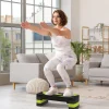 Stepper aeróbico con altura regulable (10/15/20 cm), plástico, verde (80x31x20 cm)