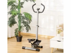 Discount Stepper de fitness con asa, pantalla LCD, resistencia hidráulica, ABS negro (55 x 53 x 128 cm) Cinta De Correr