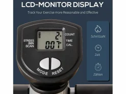 Discount Stepper de fitness con asa, pantalla LCD, resistencia hidráulica, ABS negro (55 x 53 x 128 cm) Cinta De Correr