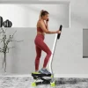 Discount Stepper de fitness con pantalla LCD y asas, para entrenar en casa, de acero y ABS, verde (55 x 44 x 108 cm) Cinta De Correr