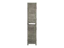 Tabique divisorio de 6 paneles 214x166 cm Madera maciza Gris