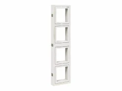Tabique divisorio de 6 paneles en madera maciza de paulownia blanca