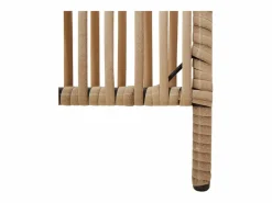 Best Tabique divisorio de 5 paneles de mimbre de resina Beige