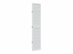 Tabique divisorio de 3 paneles en madera maciza de paulownia blanca