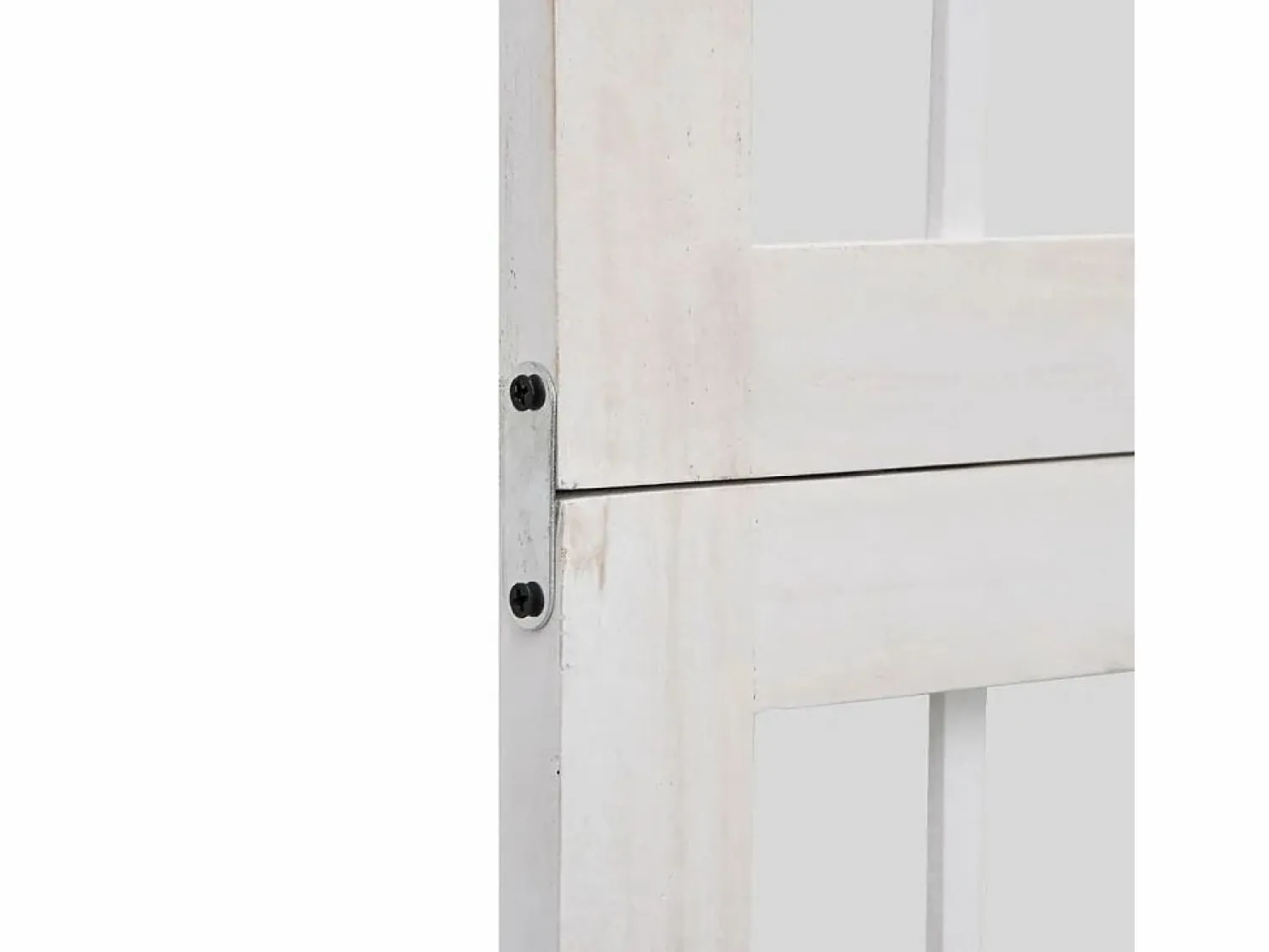 Tabique divisorio de 3 paneles en madera maciza de paulownia blanca