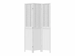 Sale Tabique divisorio de 3 paneles en madera maciza de paulownia blanca Biombo