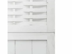 Sale Tabique divisorio de 3 paneles en madera maciza de paulownia blanca Biombo