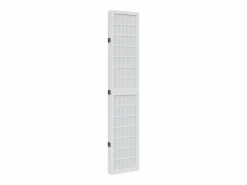 Outlet Tabique divisorio de 5 paneles en madera maciza de paulownia blanca Blanco