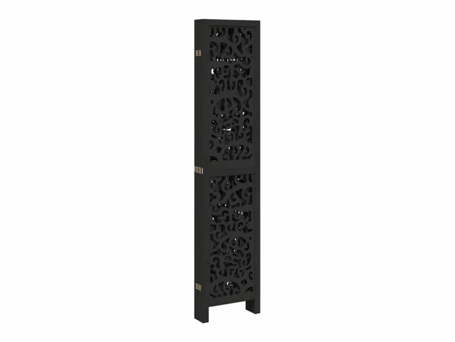 Tabique divisorio de 6 paneles en madera maciza de paulownia negra