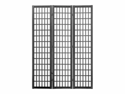 Tabique Divisorio SucceBuy, Tabique Divisorio Japonés de 3 Paneles, Tabique Japonés Portátil, de Madera, Gira 360°, 120,5 x 170 x 1,9 cm, para Separar Habitaciones
