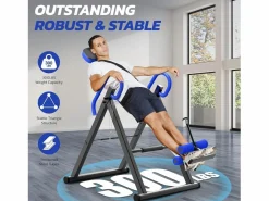 Online Tabla de culturismo plegable, entrenador de gravedad, carga máxima. 136 kg, para el tamaño del usuario de 150 a 195 cm Aparato De Musculación
