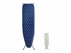 Online Tabla de Planchar SucceBuy, con Mesita de Almacenaje y Espesor de 4 Capas, Alturas Regulables Azul