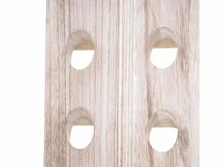 New Tabla vibratoria decorativa, marrón natural Botellero