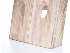 New Tabla vibratoria decorativa, marrón natural Botellero