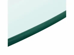 Outlet vidaxl Tablero de mesa de cristal templado redondo 800 mm Transparente