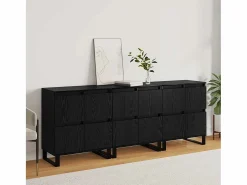 Clicnbuy Tableros Lateral 3 piezas Roble 180 x 35 x 70 cm