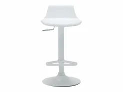 Online Vente-unique taburete alto de polipropileno color CALAS Blanco